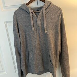 LL Bean Gray Hooded Men's Sweater Large